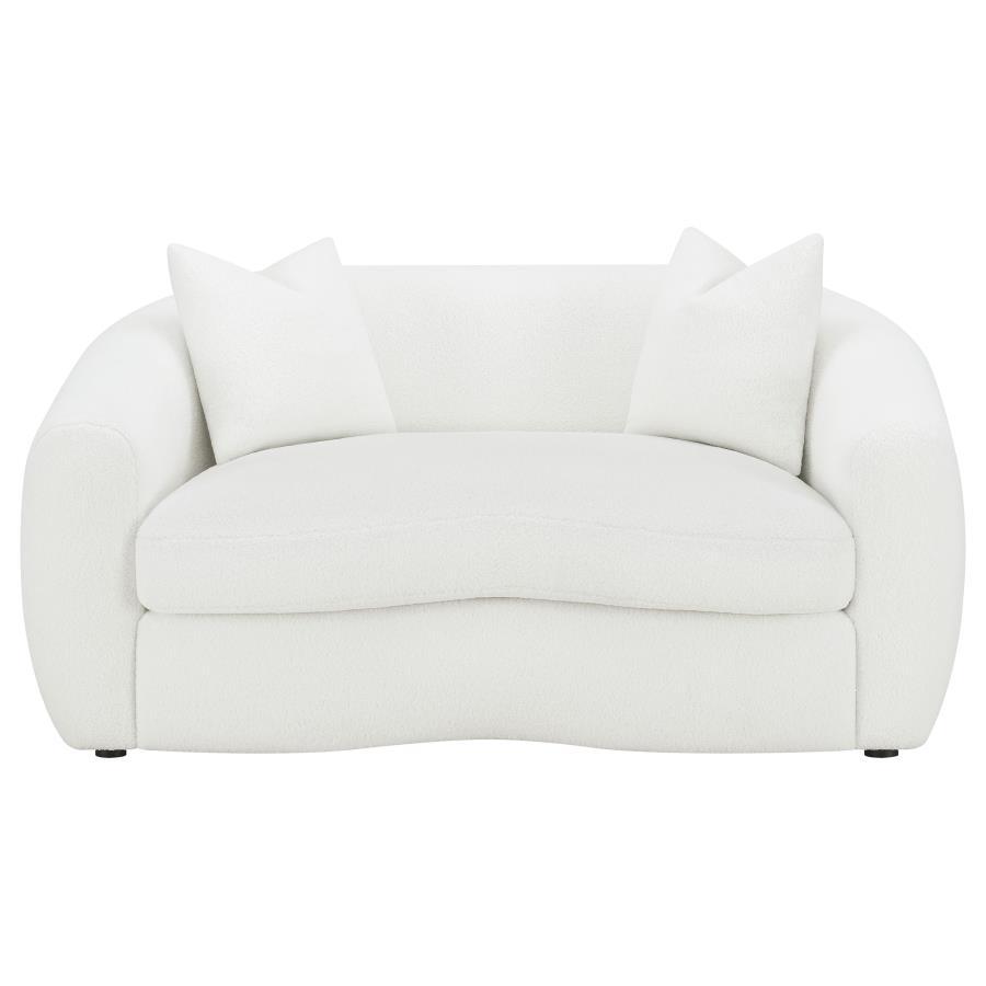 Coaster Fine Furniture Isabella - Faux Sheepskin Upholstered Sofa Set | Meri Furniture