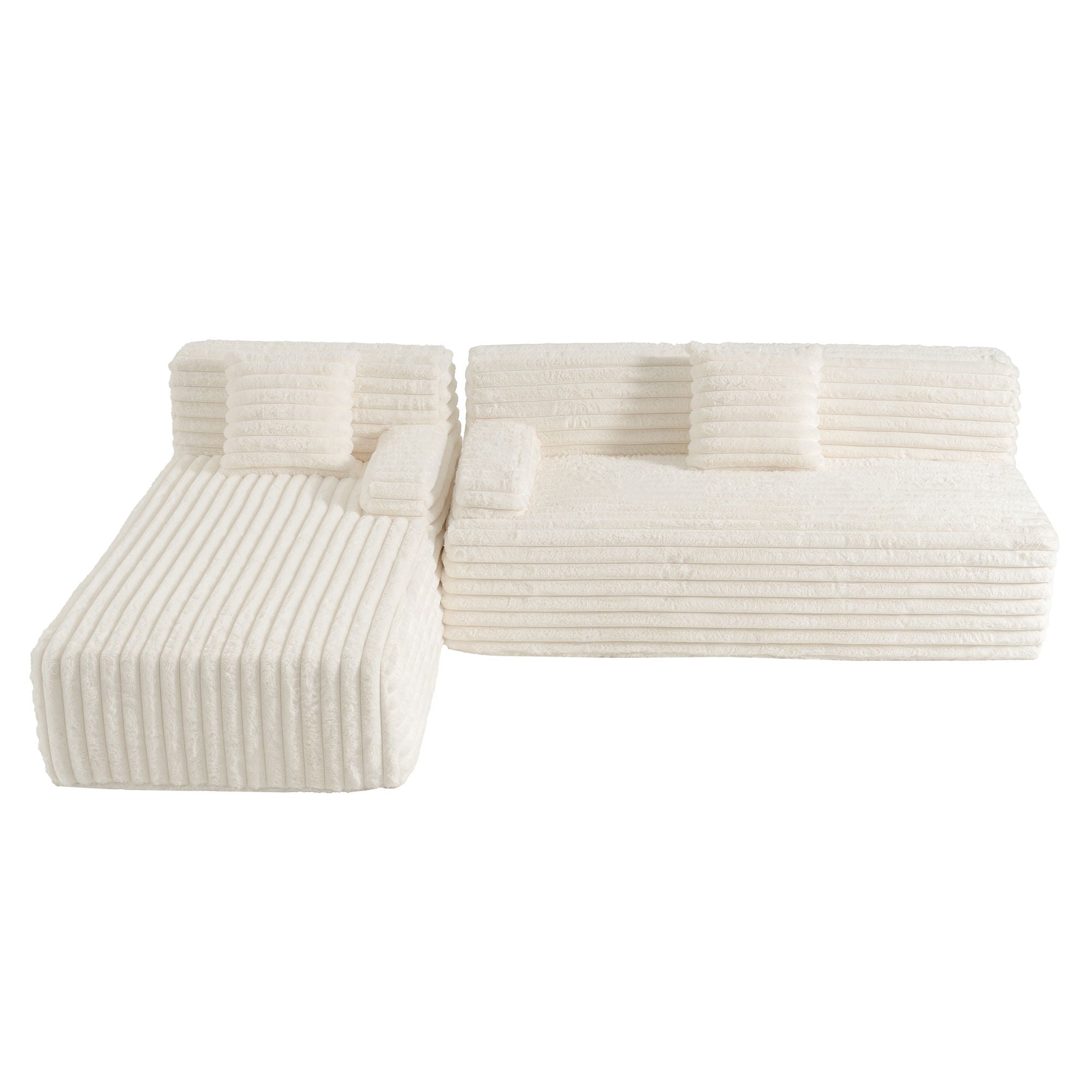 Cloud Sectional Sofa Upholstered Couch Free Combined Sofa