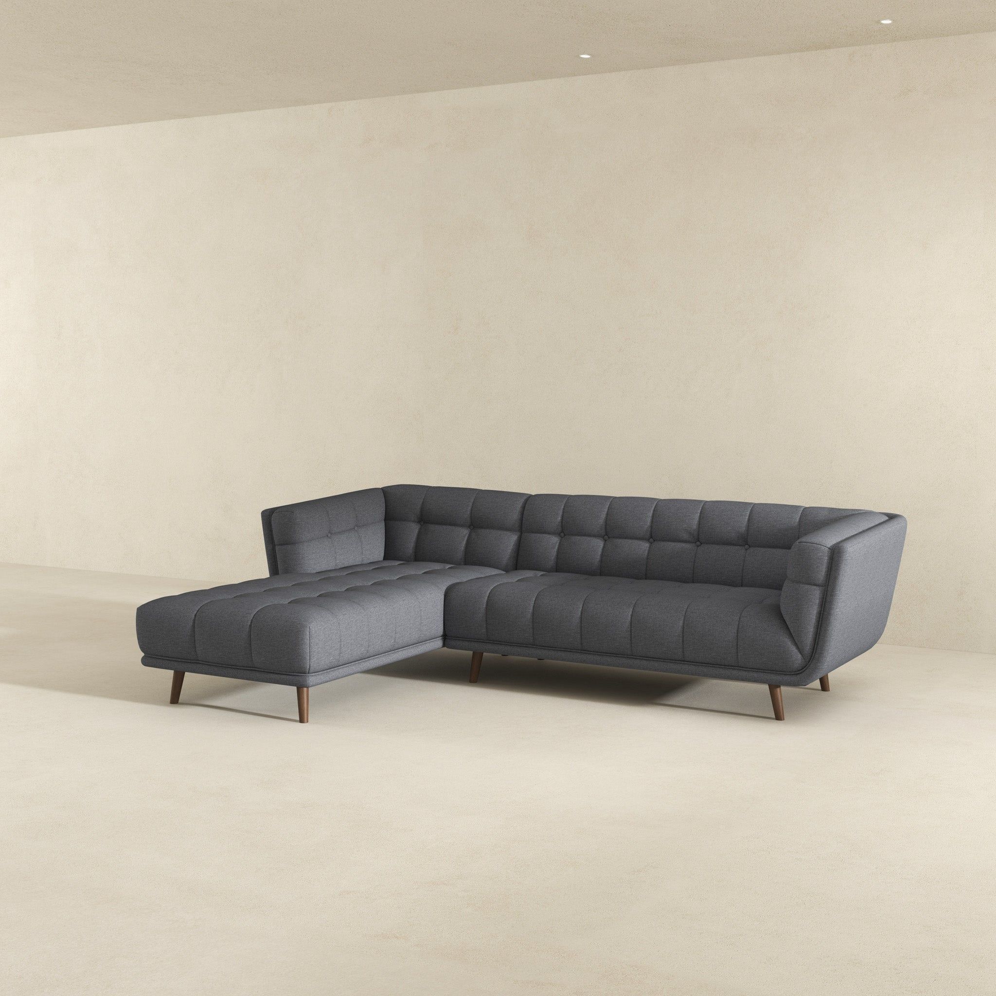 Addison - L Shape Sectional Sofa Tufted