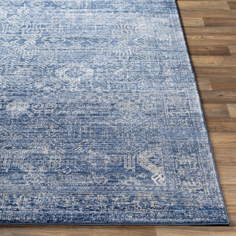 Indigo Machine Woven Rug