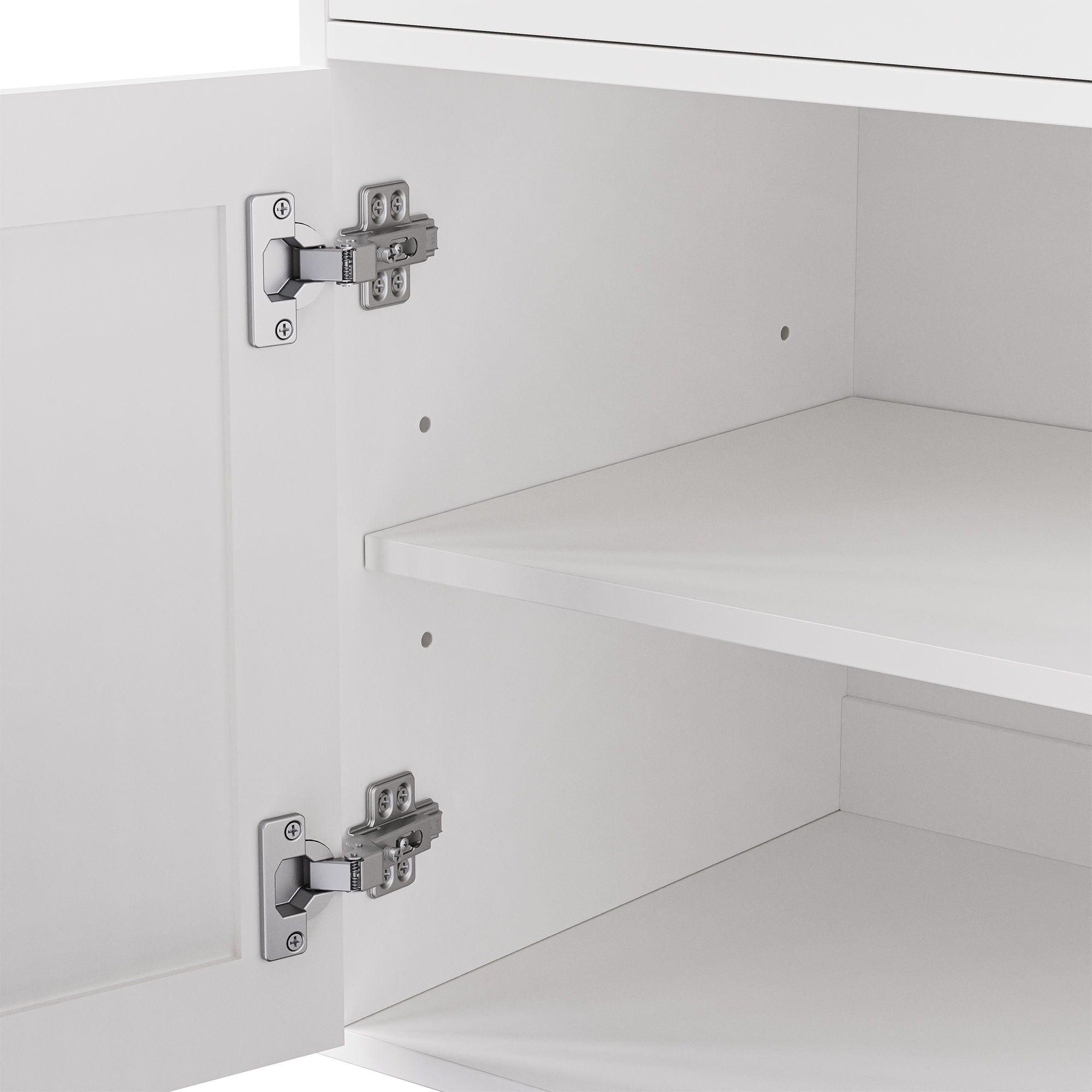 Farmhouse TV Stand With Solid Wood Gourd Shaped Legs For TVs Up To 70"