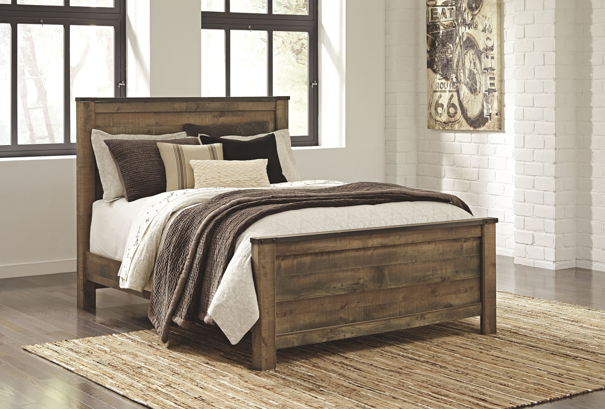 Signature Design by Ashley® Trinell - Panel Bed | Meri Furniture