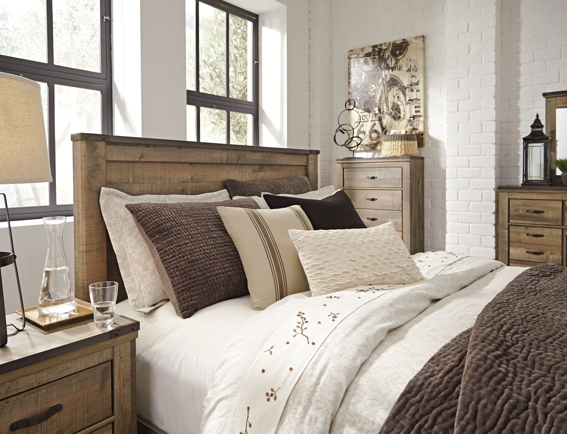 Ashley Furniture Trinell - Panel Headboard | Meri Furniture