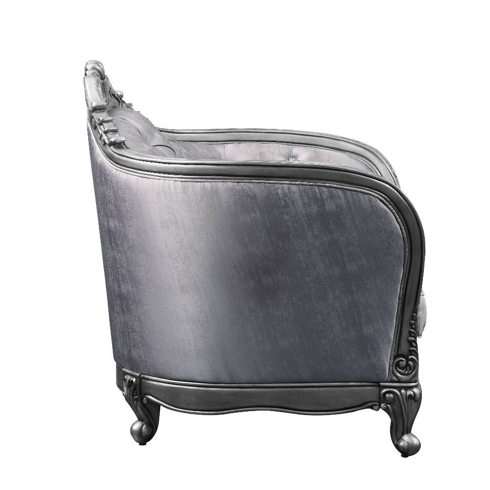 ACME Ariadne - Sofa - Fabric & Platinum | Meri Furniture