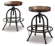 Signature Design by Ashley® Valebeck - Swivel Barstool (Set of 2) | Meri Furniture