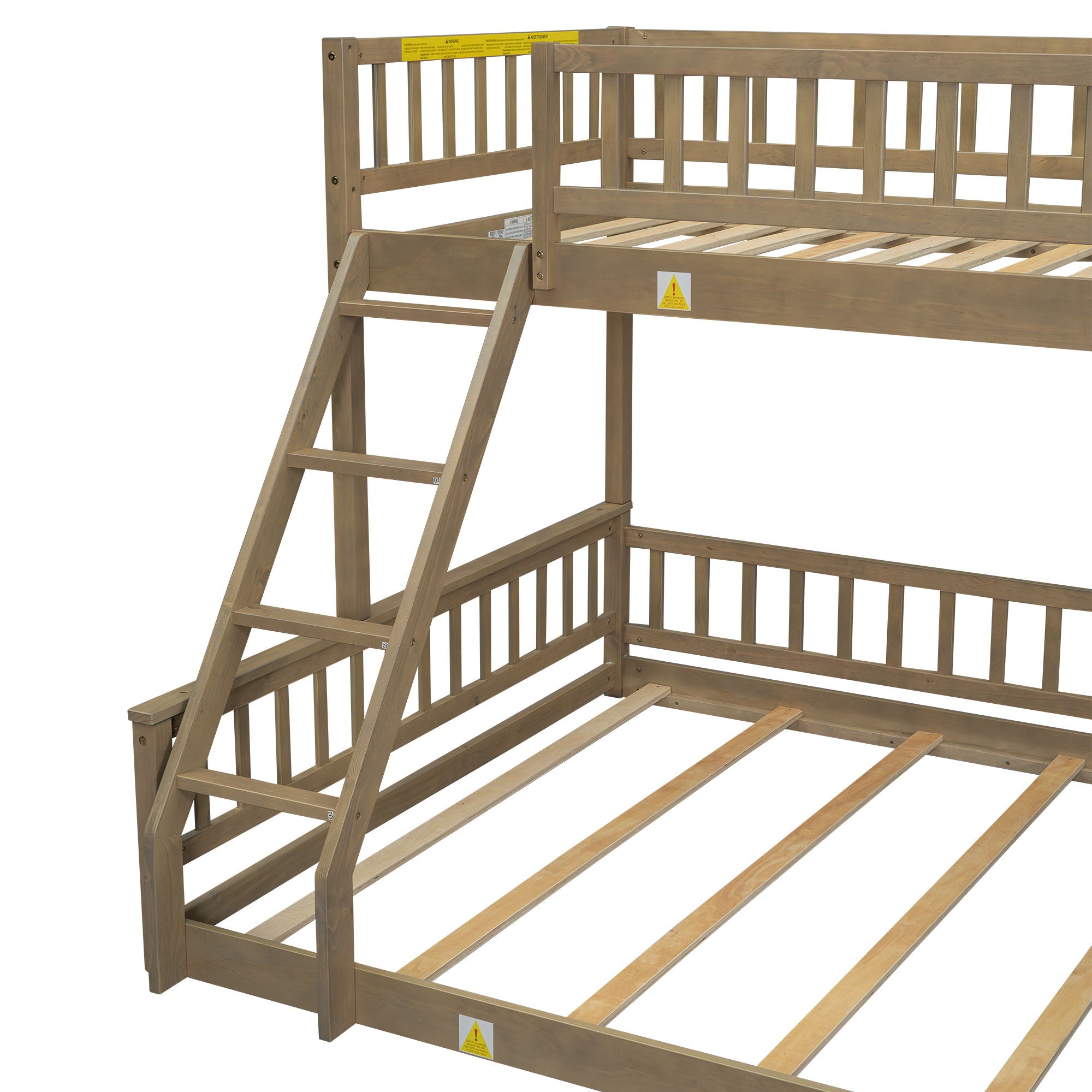 Bunk Bed With Ladder And Guardrails