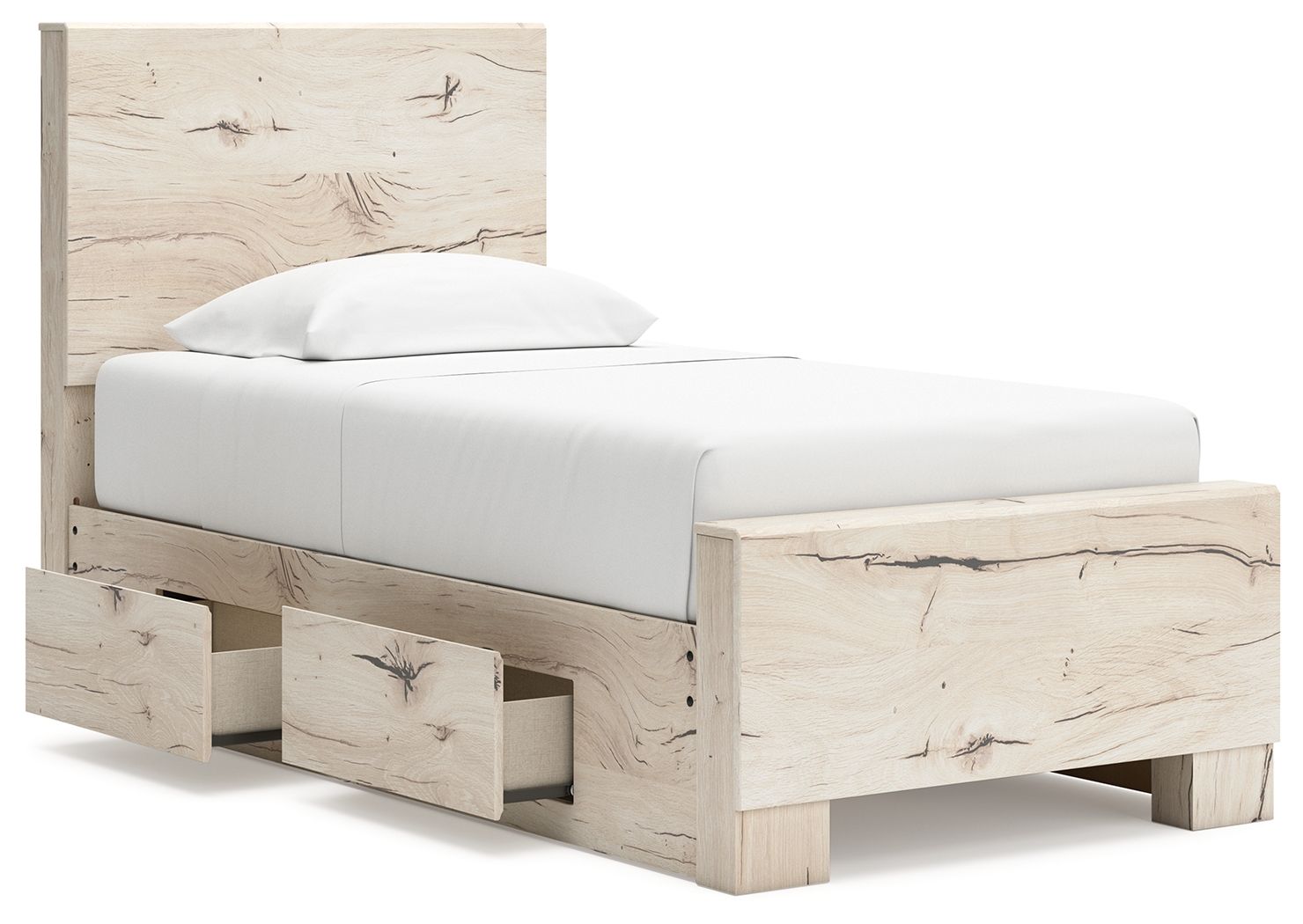 Signature Design by Ashley® Lawroy - Panel Bed With Storage | Meri Furniture