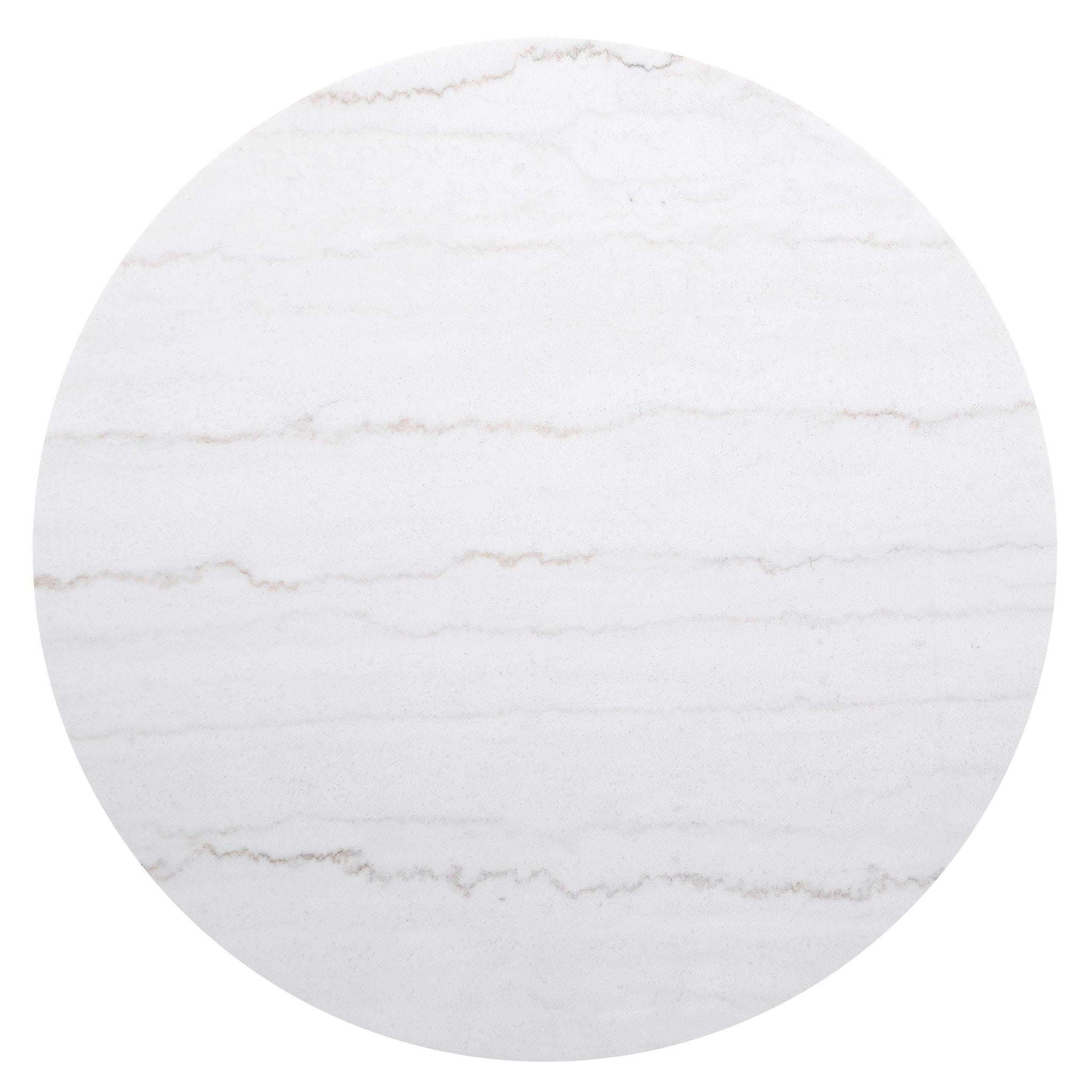 Jason Round White Marble Top Coffee Table Charcoal