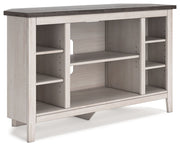 Signature Design by Ashley® Dorrinson - Two-tone - Corner TV Stand/Fireplace Opt | Meri Furniture