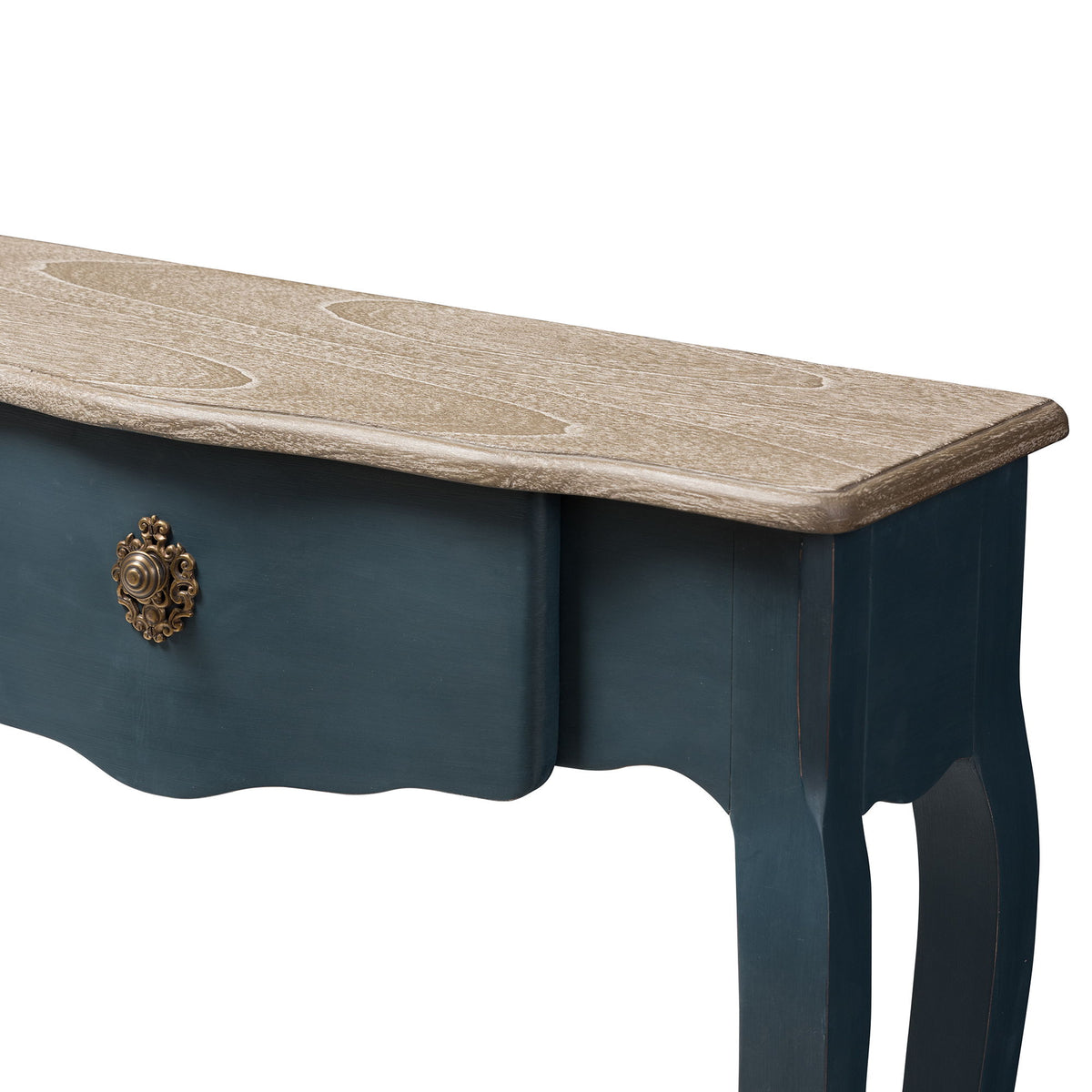 Mazarine Classic and Provincial Blue Spruce Finished Console Table