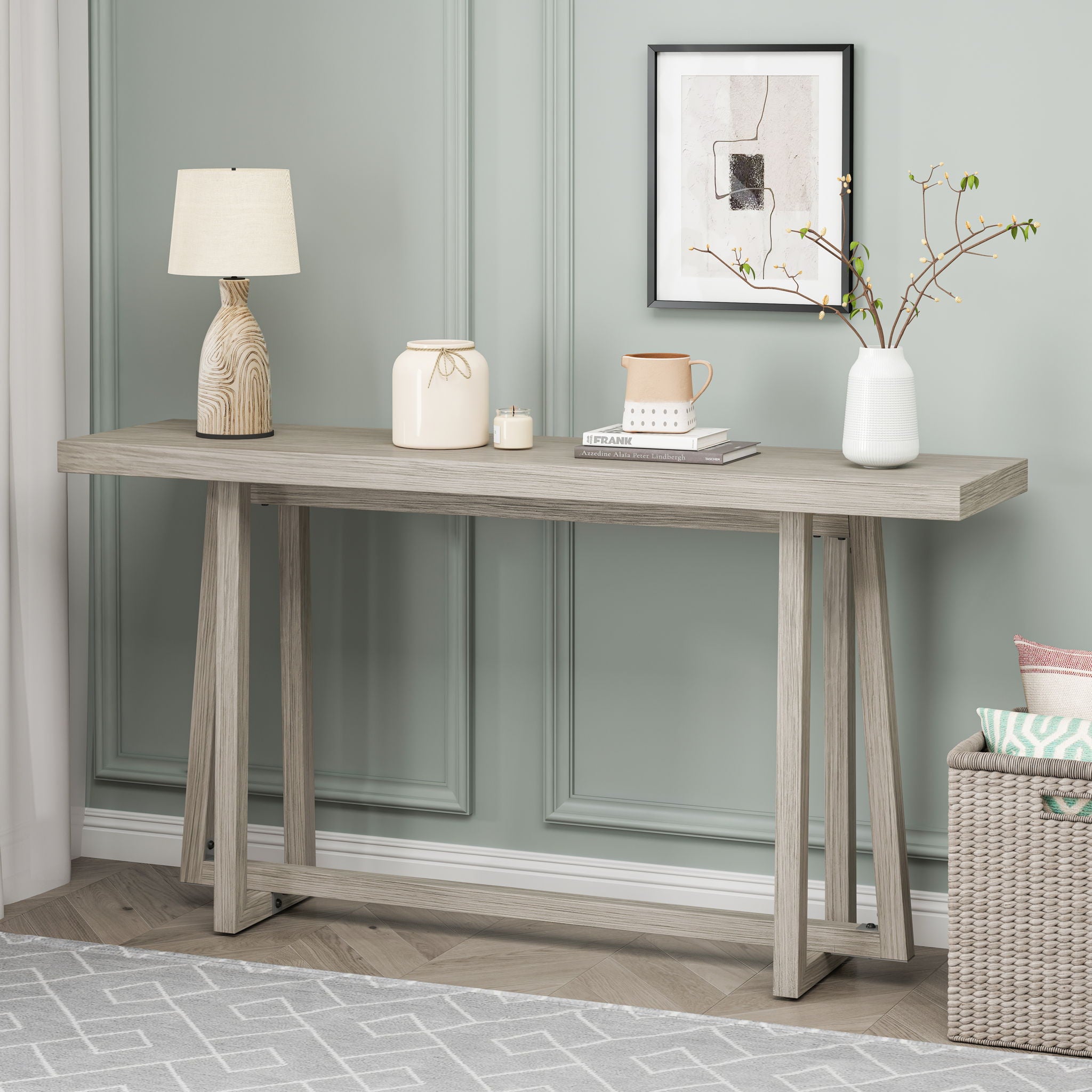 Console Table, Stylish Rectangular Entryway Table