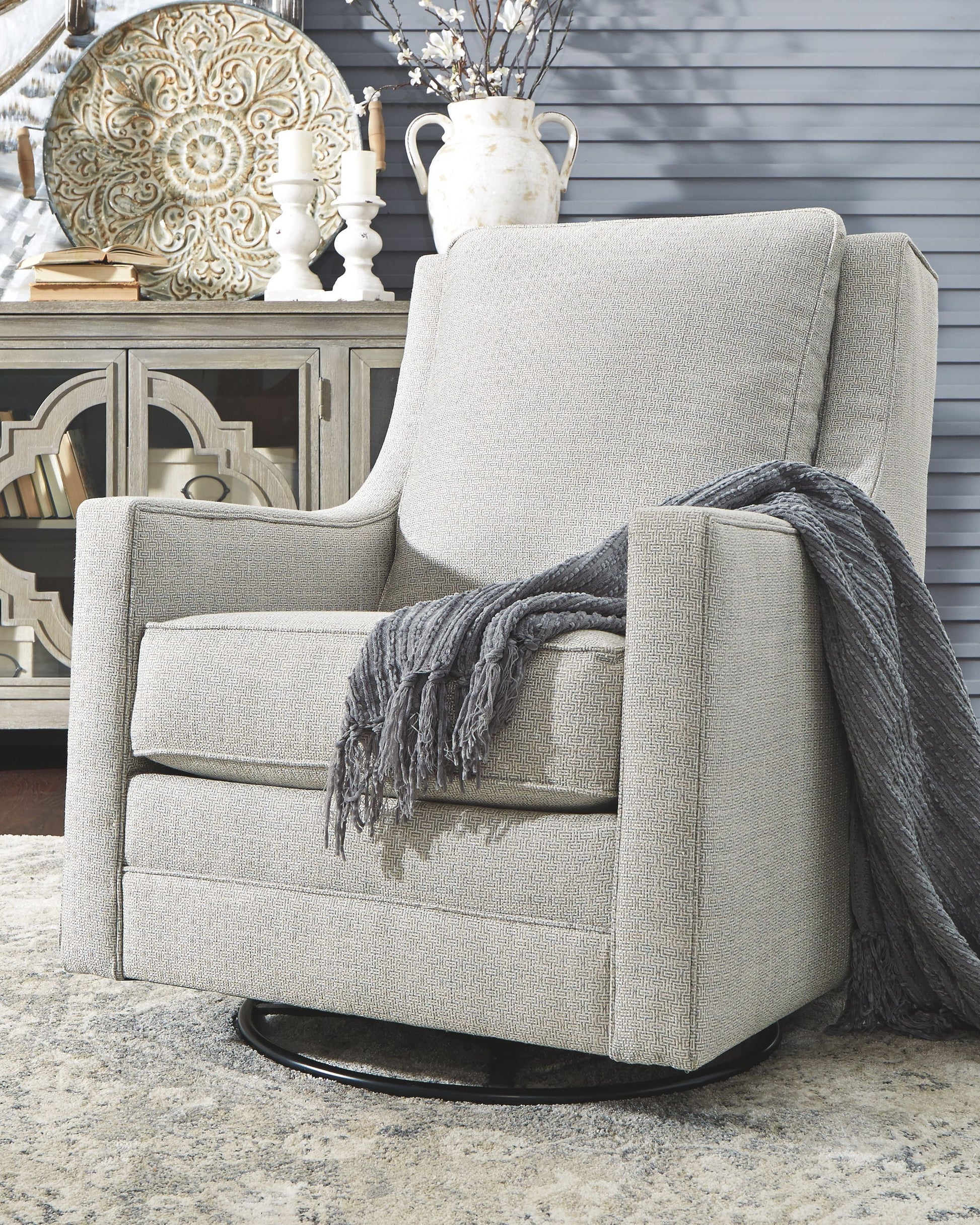 Signature Design by Ashley® Kambria - Swivel Glider Accent Chair | Meri Furniture