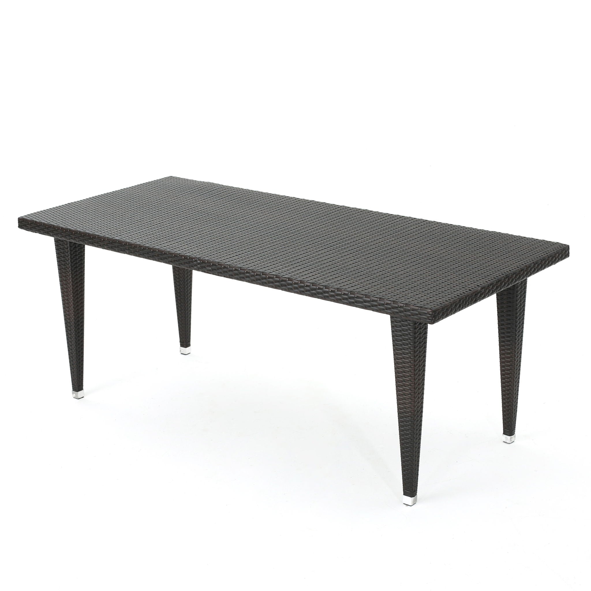 Reflect - Outdoor Dining Table With Rattan Cover - Dark Gray
