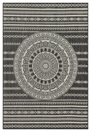 Sunshine - 5'3" X 7'3" Indoor, Outdoor Area Rug - Anthracite - Polypropylene