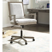 ACME Artesia - Executive Office Chair - Fabric & Salvaged Natural | Meri Furniture