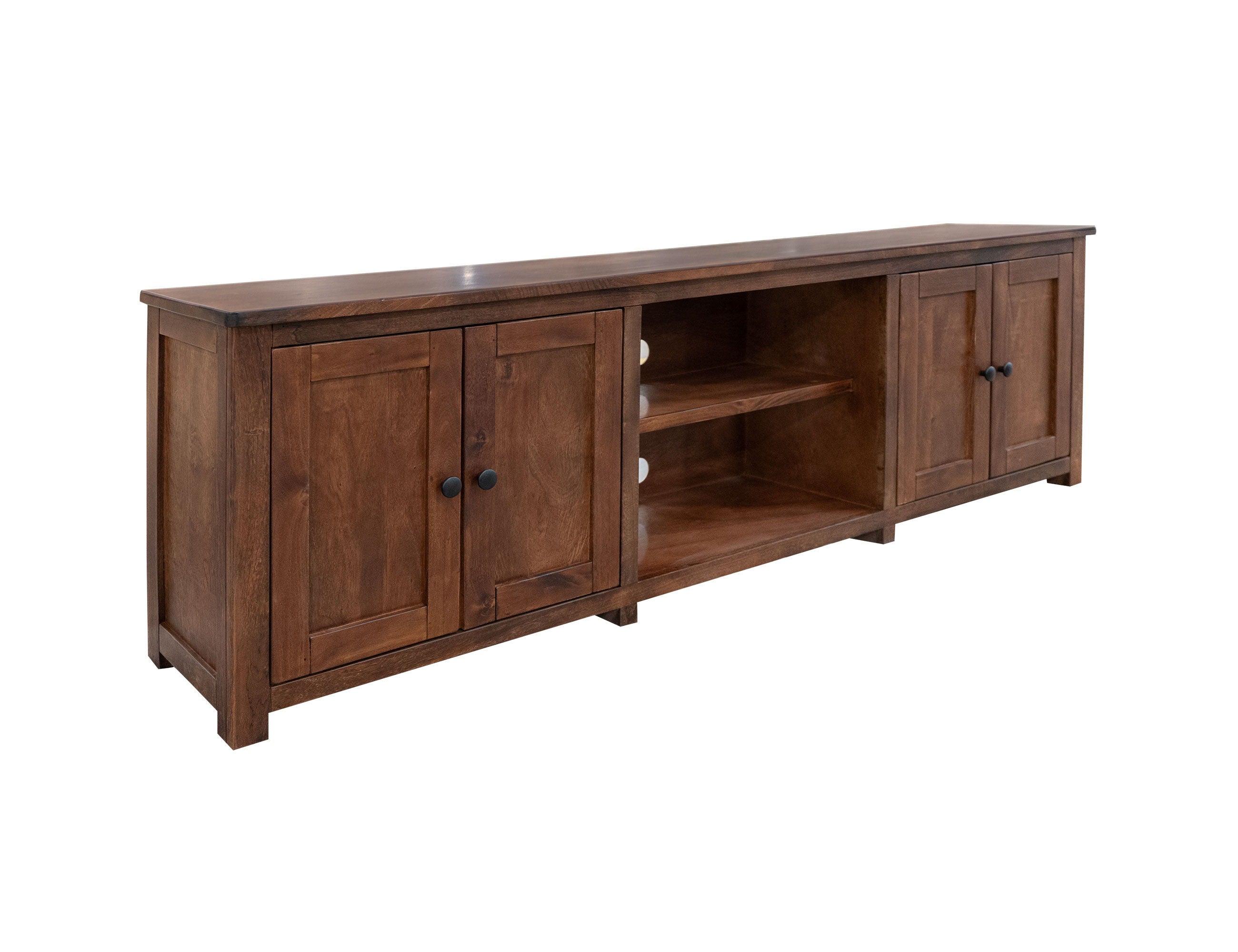 International Furniture Direct Parota - TV Stand - Brown | Meri Furniture