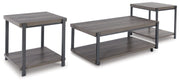 Signature Design by Ashley® Wilmaden - Gray / Black - Occasional Table Set (Set of 3) | Meri Furniture