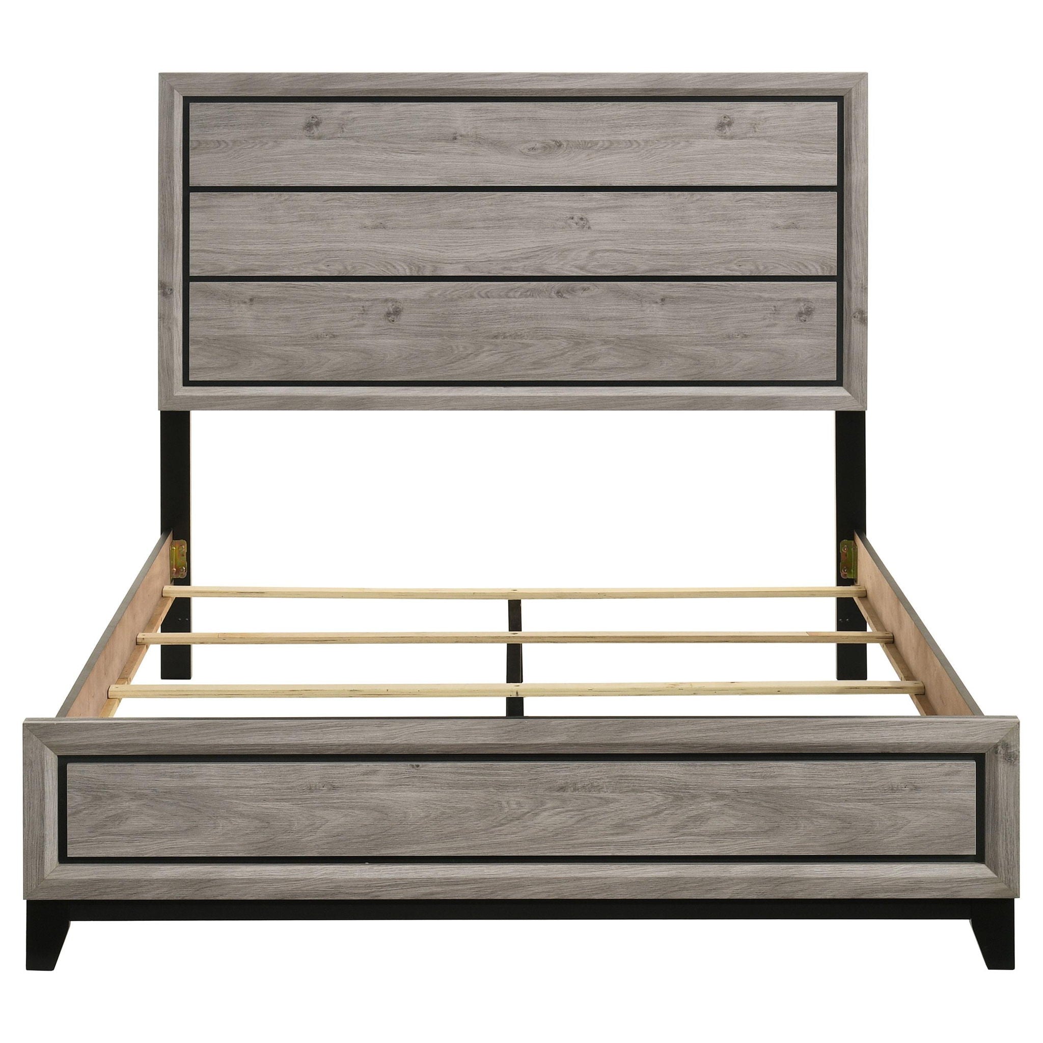 Watson Wood Queen Panel Bed Light Taupe