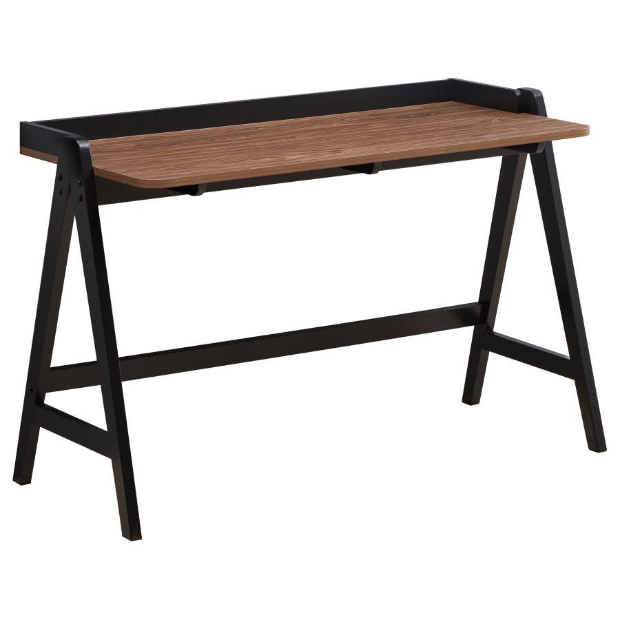 Coaster Fine Furniture Raul - Writing Desk With USB Ports - Walnut And Black | Meri Furniture