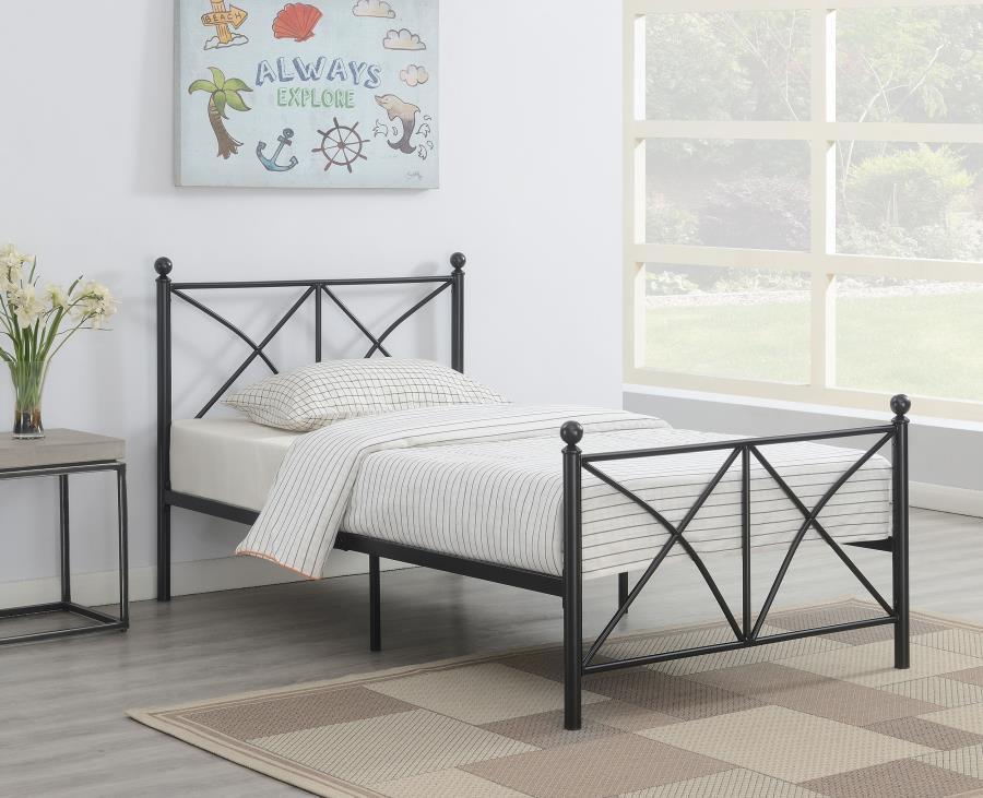 Coaster Fine Furniture Hart - Metal Open Frame Bed | Meri Furniture