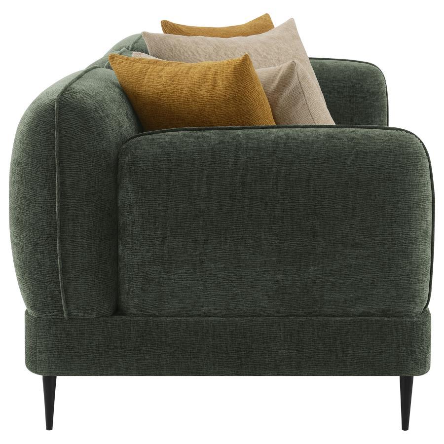 Jade - Chenille Upholstered Modern Track Arm Sofa