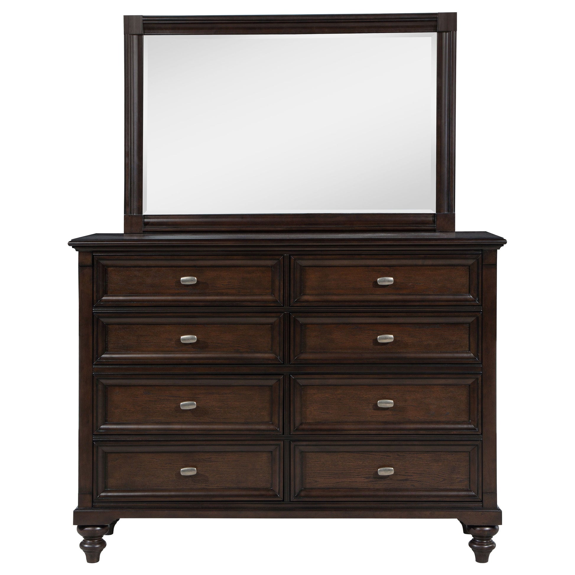 Coaster Fine Furniture Andover - 8-Drawer Dresser And Mirror - Dark Oak | Meri Furniture