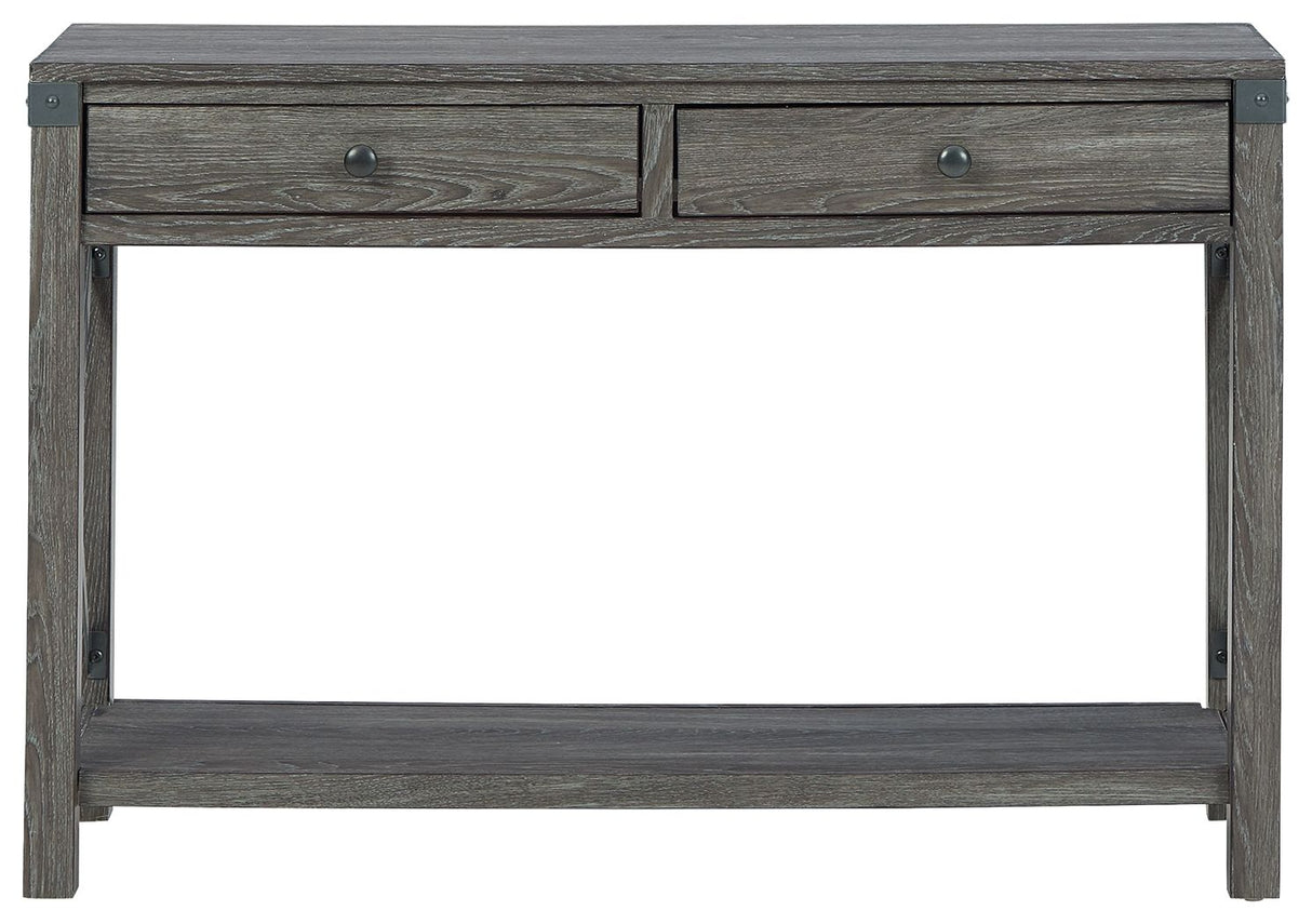 Freedan - Grayish Brown - Console Sofa Table