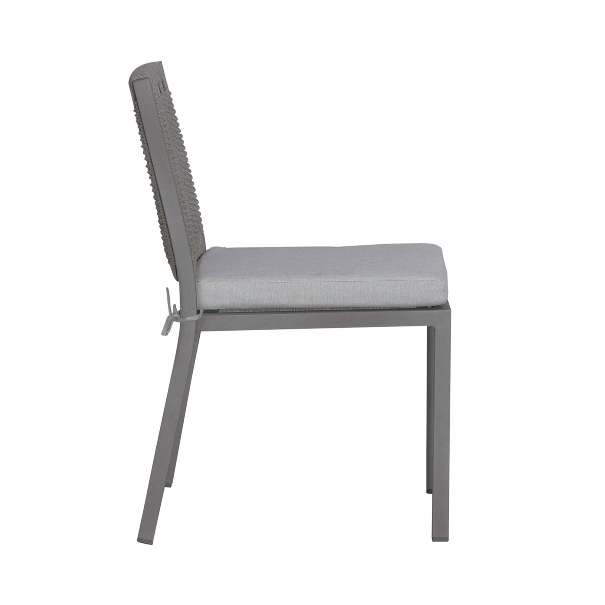 Liberty Furniture Plantation Key - Outdoor Panel Back Side Chair - Granite | Meri Furniture