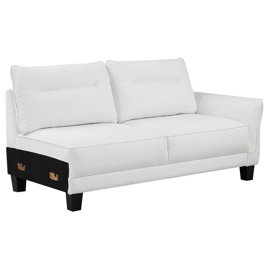 Coaster Fine Furniture Caspian - Upholstered Curved Arm Chaise Sectional Sofa | Meri Furniture