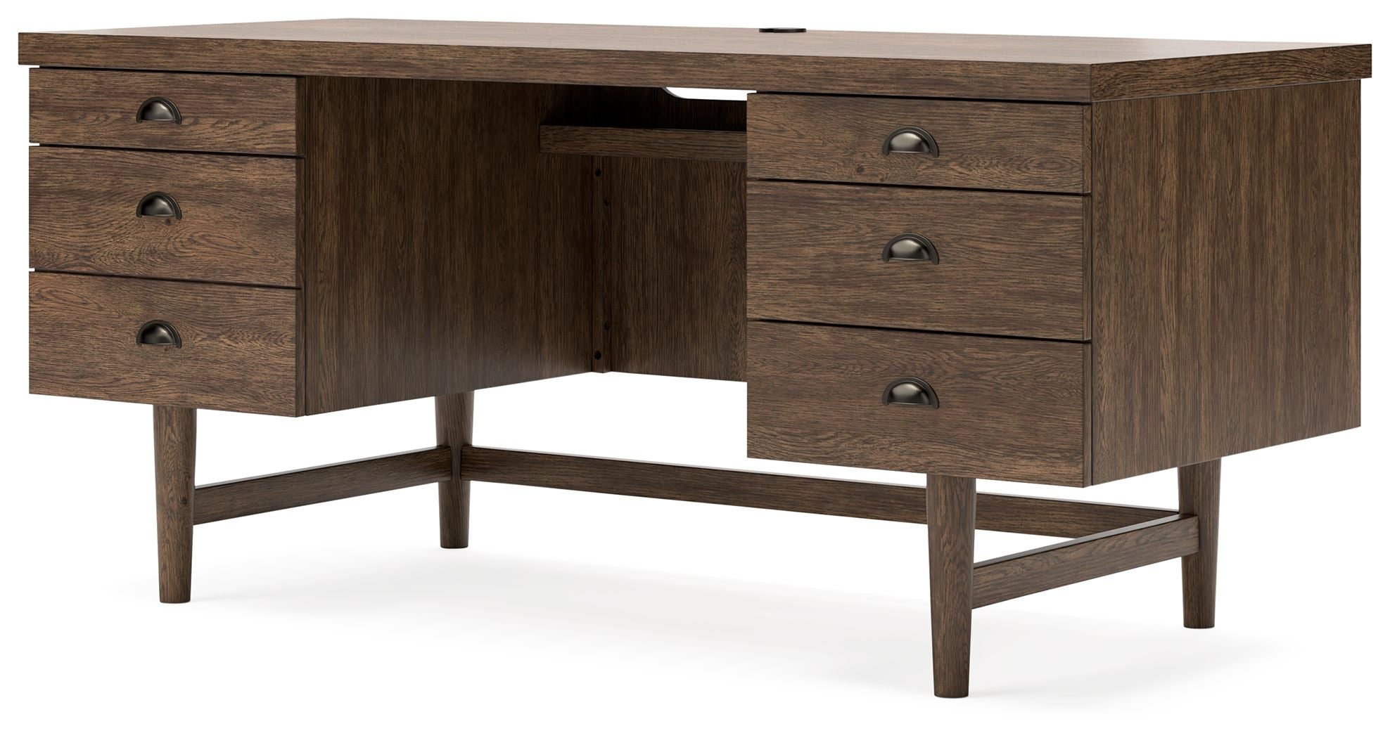 Signature Design by Ashley® Austanny - Warm Brown - Home Office Desk | Meri Furniture