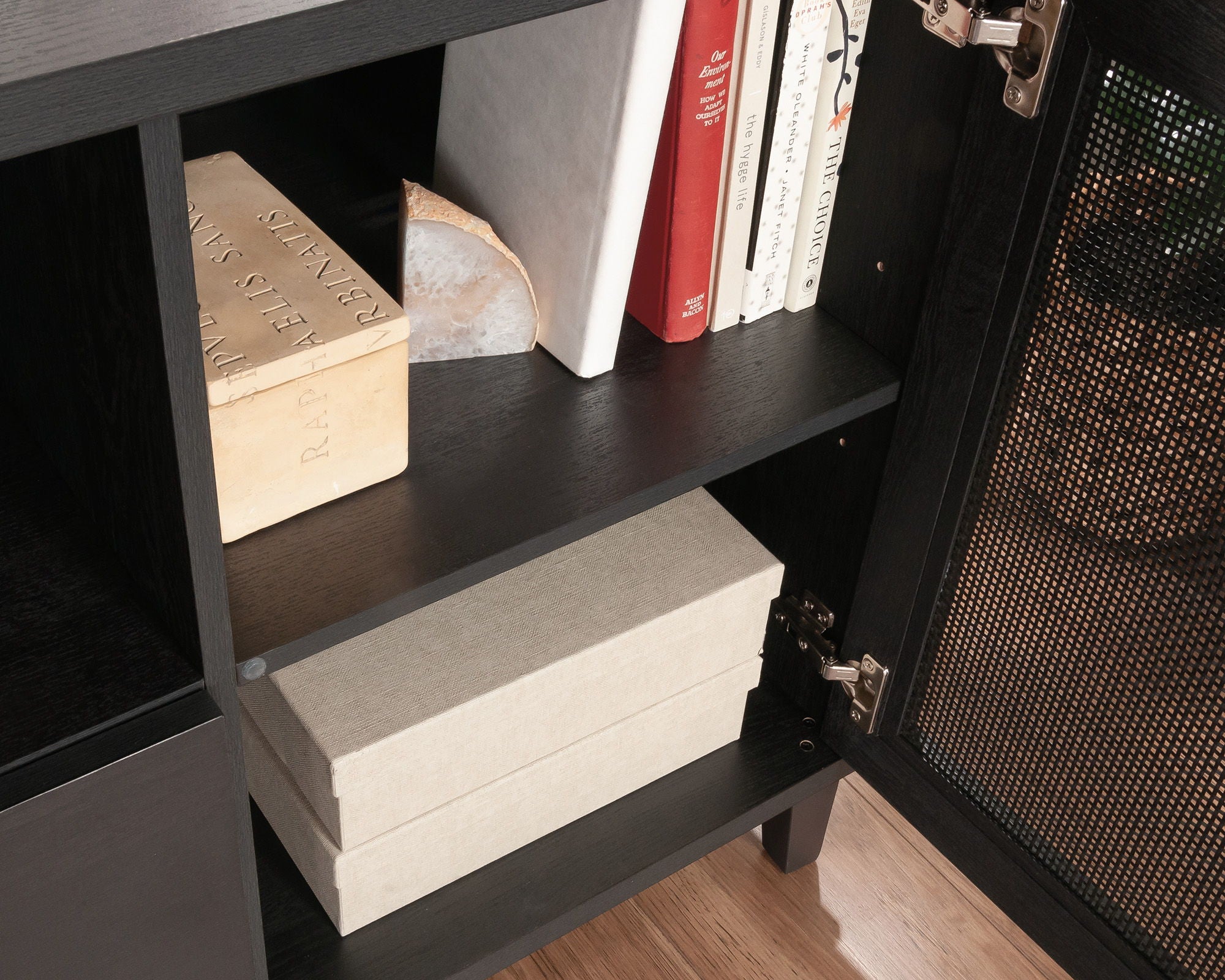 Home Office Credenza in Raven Oak