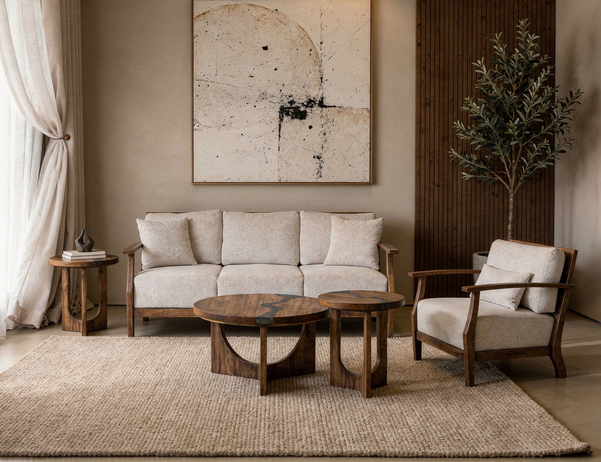 Forest - Armchair - Brown / Beige