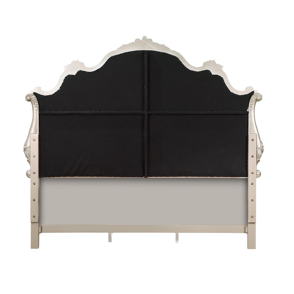 Exclusive Design Box Spring Required Padded Headboard & Footboard Button Tufted Drawer: Dovetail, Full Extension, Metal Side Glide, Safety Stop Included