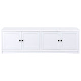 Laughlin - 4 Door Engineered Wood TV Stand - White