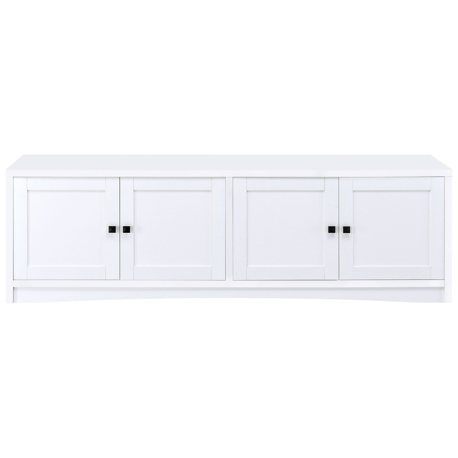 Coaster Fine Furniture Laughlin - 4 Door Engineered Wood TV Stand - White | Meri Furniture