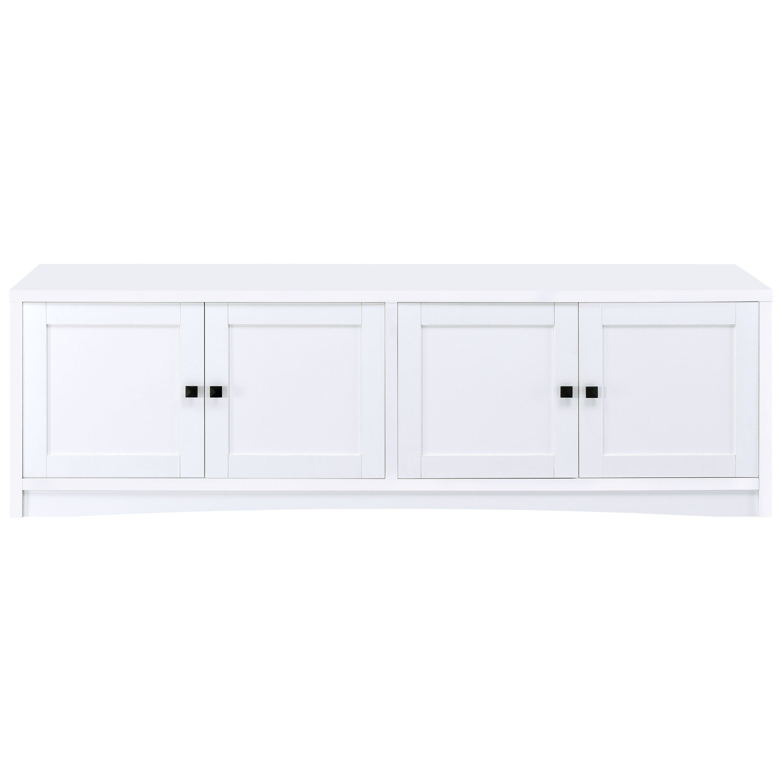 Coaster Fine Furniture Laughlin - 4 Door Engineered Wood TV Stand - White | Meri Furniture
