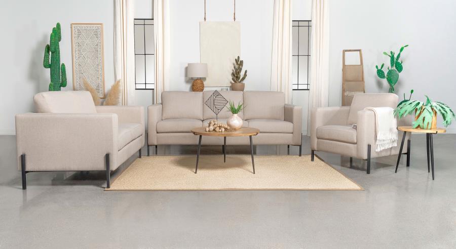 Coaster Fine Furniture Tilly - Upholstered Track Arm Sofa Set | Meri Furniture