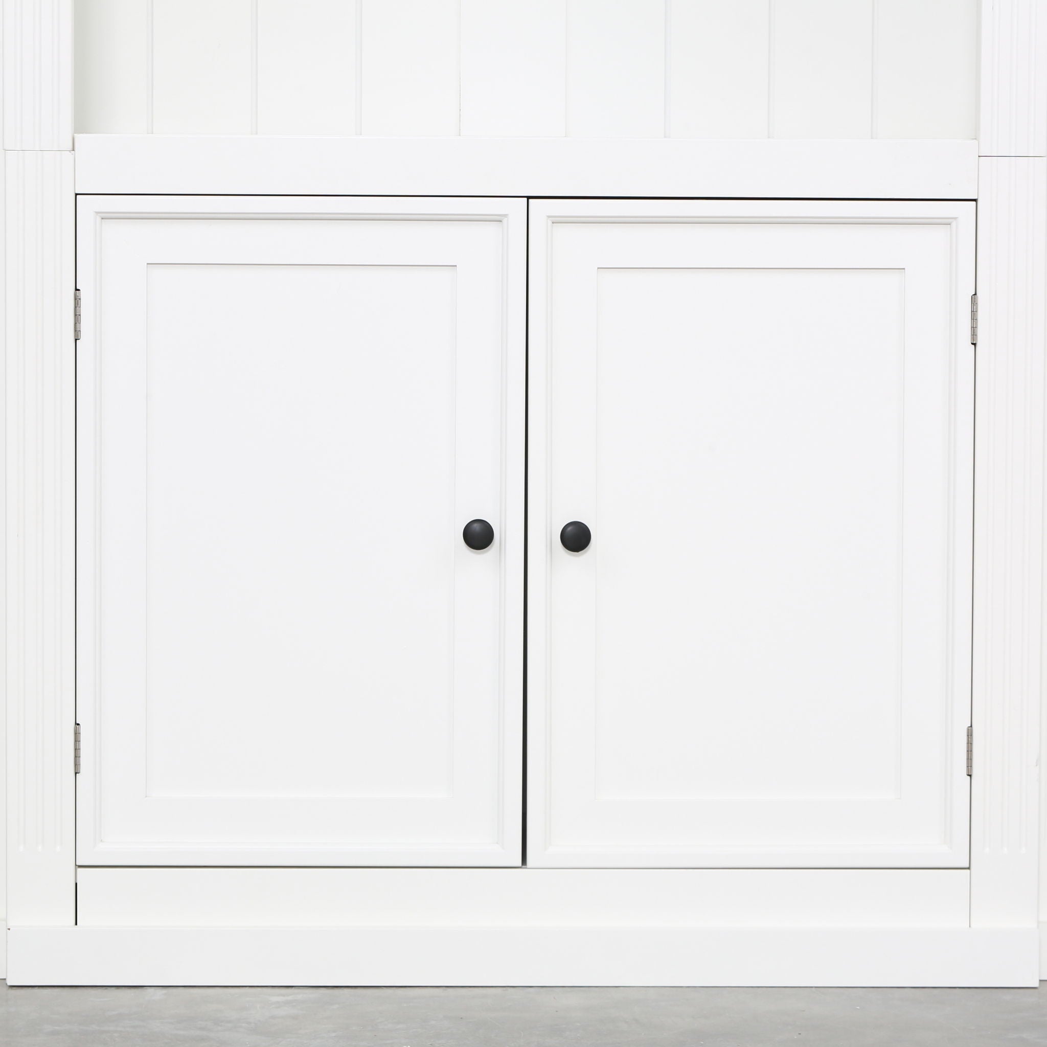 Retro Style 3 Piece Bookcase Display Cabinet With Adjustable LED Lighting, Tempered Glass Shelves - White