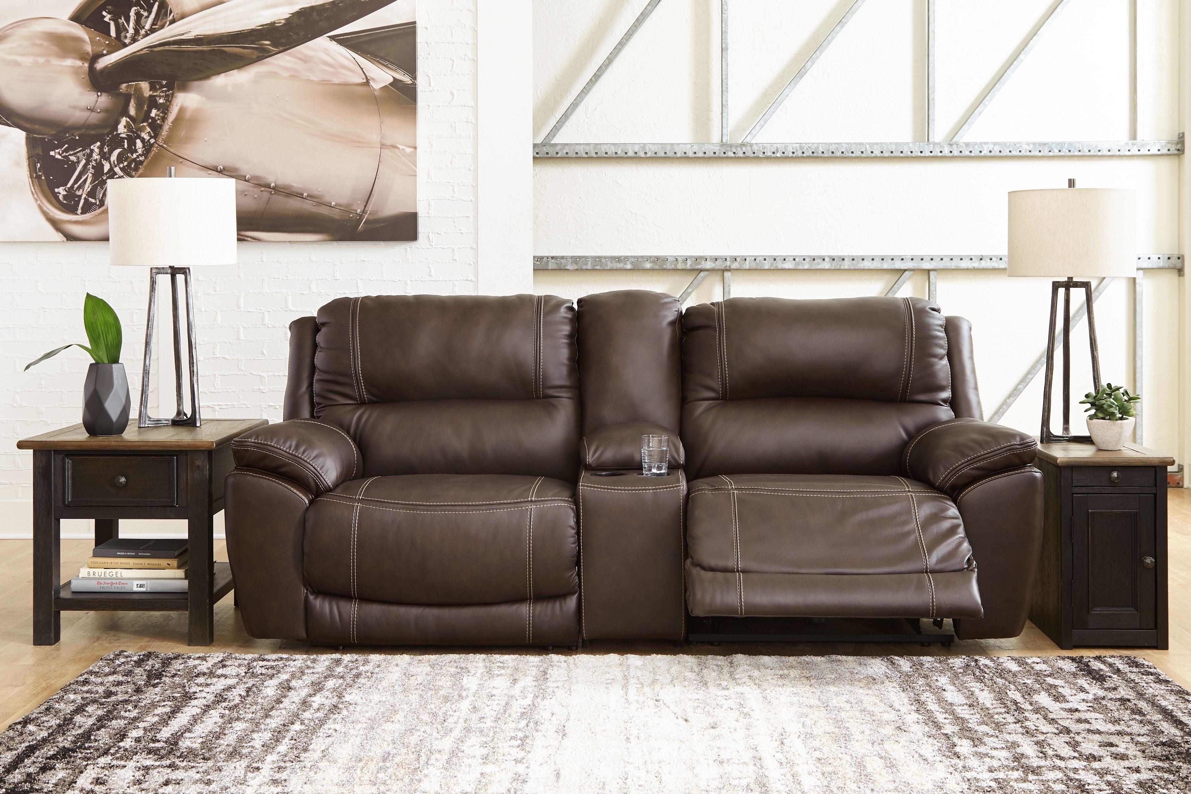 Signature Design by Ashley® Dunleith - Power Reclining Sectional | Meri Furniture