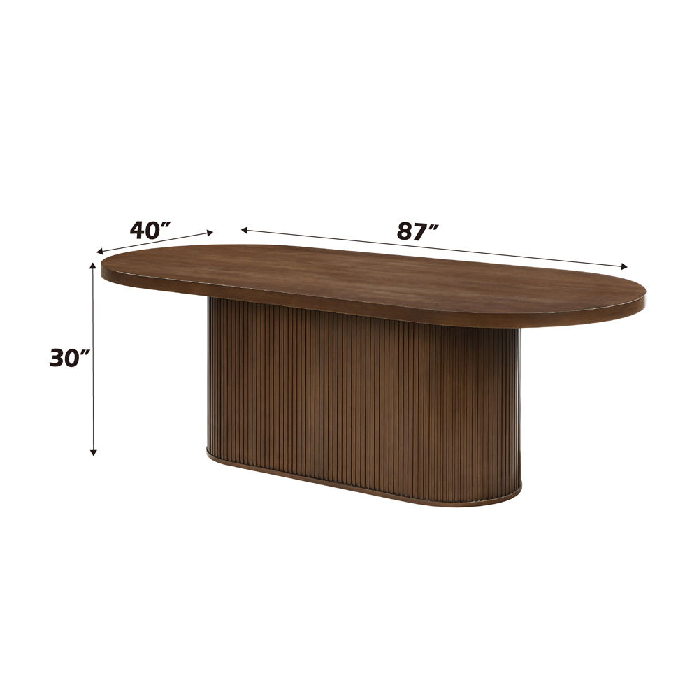 Gamarya - Dining Table - Dark Oak