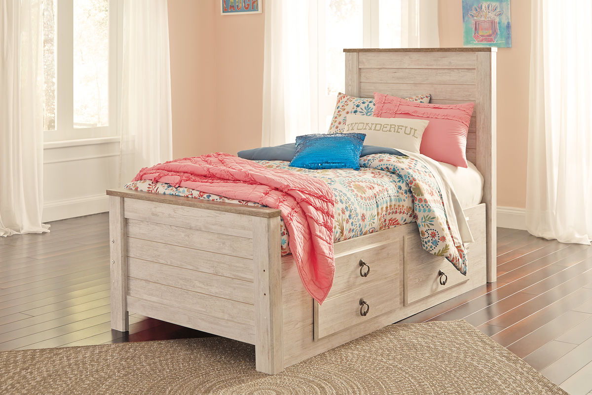 Signature Design by Ashley® Willowton - Panel Bed | Meri Furniture