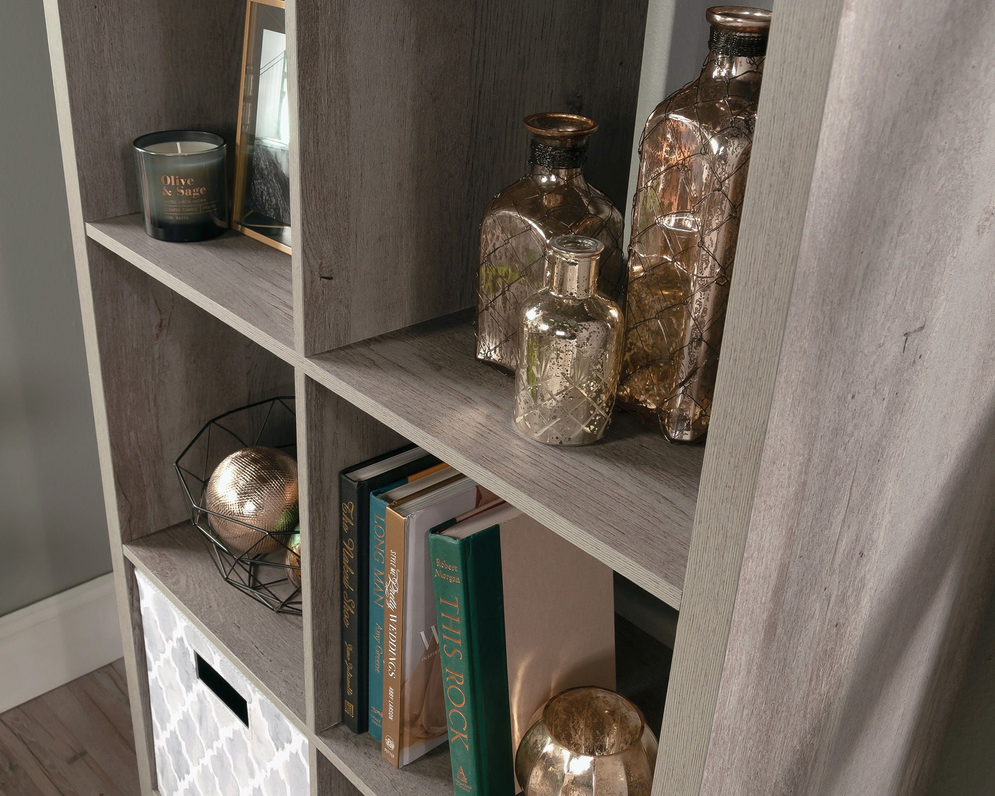 8-Cube Organizer Storage Bookshelf Mystic Oak