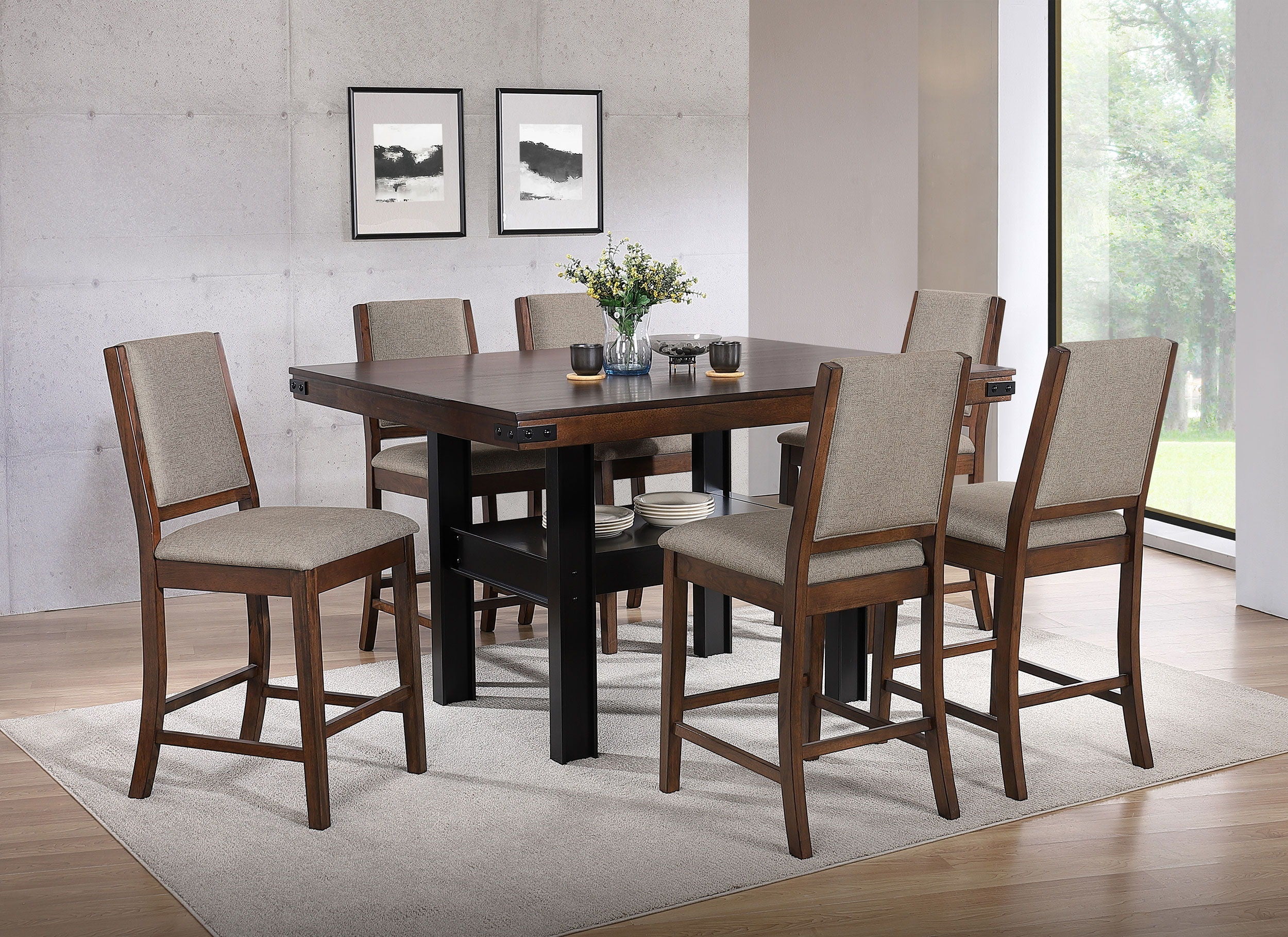 Coaster Fine Furniture Patterson - Counter Height Dining Set | Meri Furniture