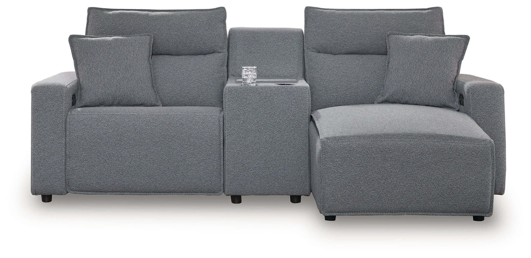 ModMax II - Salt And Pepper - Reclining Sectional