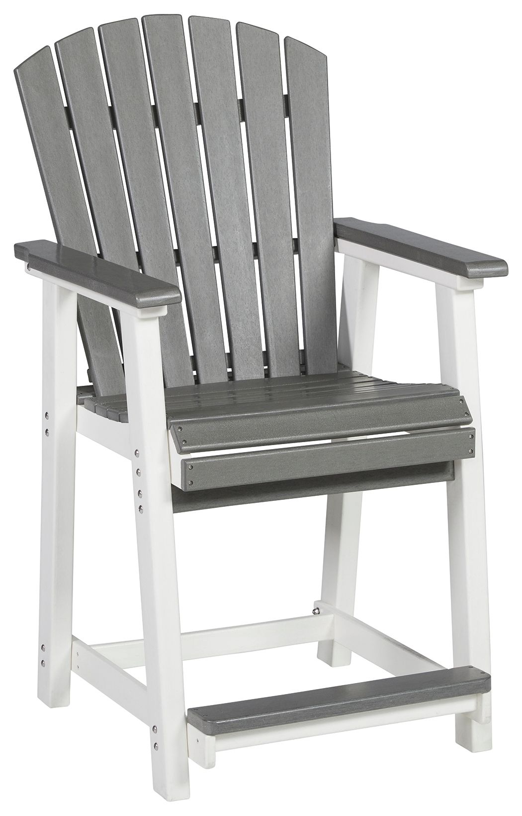 Signature Design by Ashley® Transville - Gray / White - Barstool (Set of 2) | Meri Furniture
