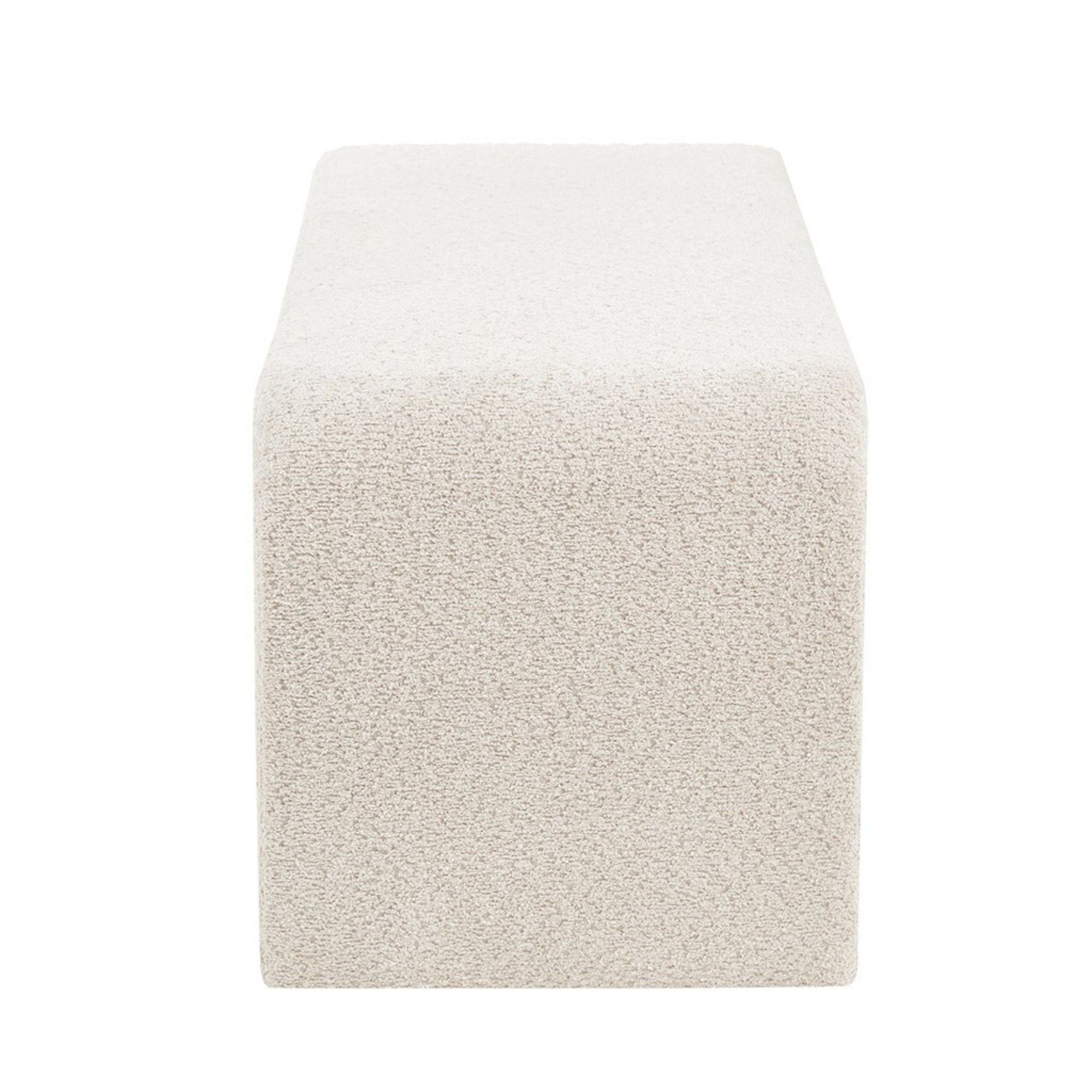 Modern Contemporary Waterfall Bench - Cream