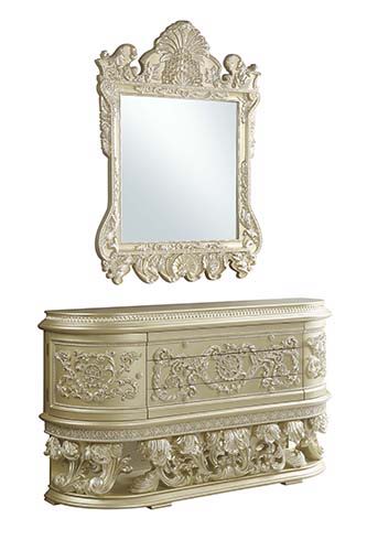 ACME Vatican - Mirror - Champagne Silver Finish | Meri Furniture