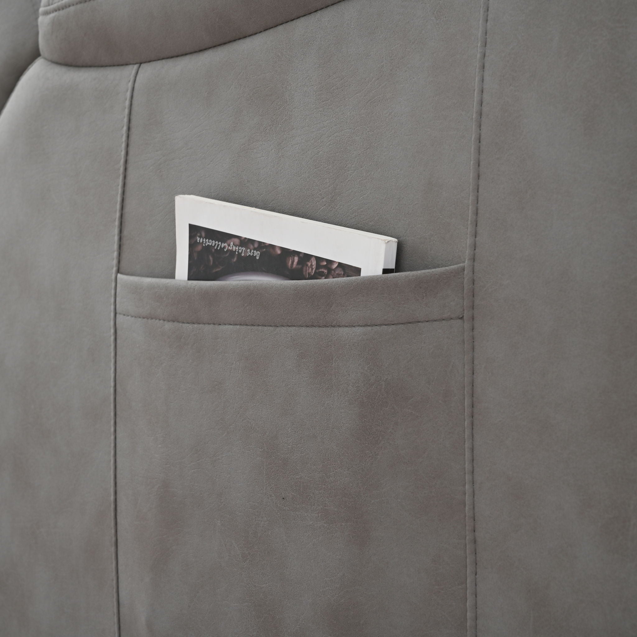 Lift Chair Recliner Power Remote Control Recliner Sofa Relax Soft Chair Anti - Skid Australia Cashmere Fabric Furniture Living Room - Dark Gray