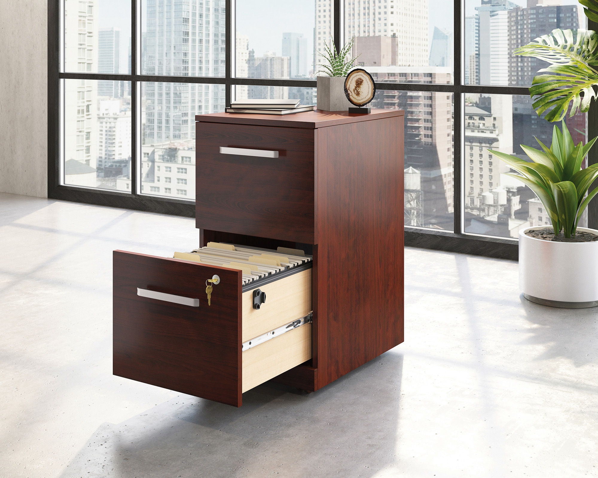 Commercial 2-Drawer Pedestal File Cabinet