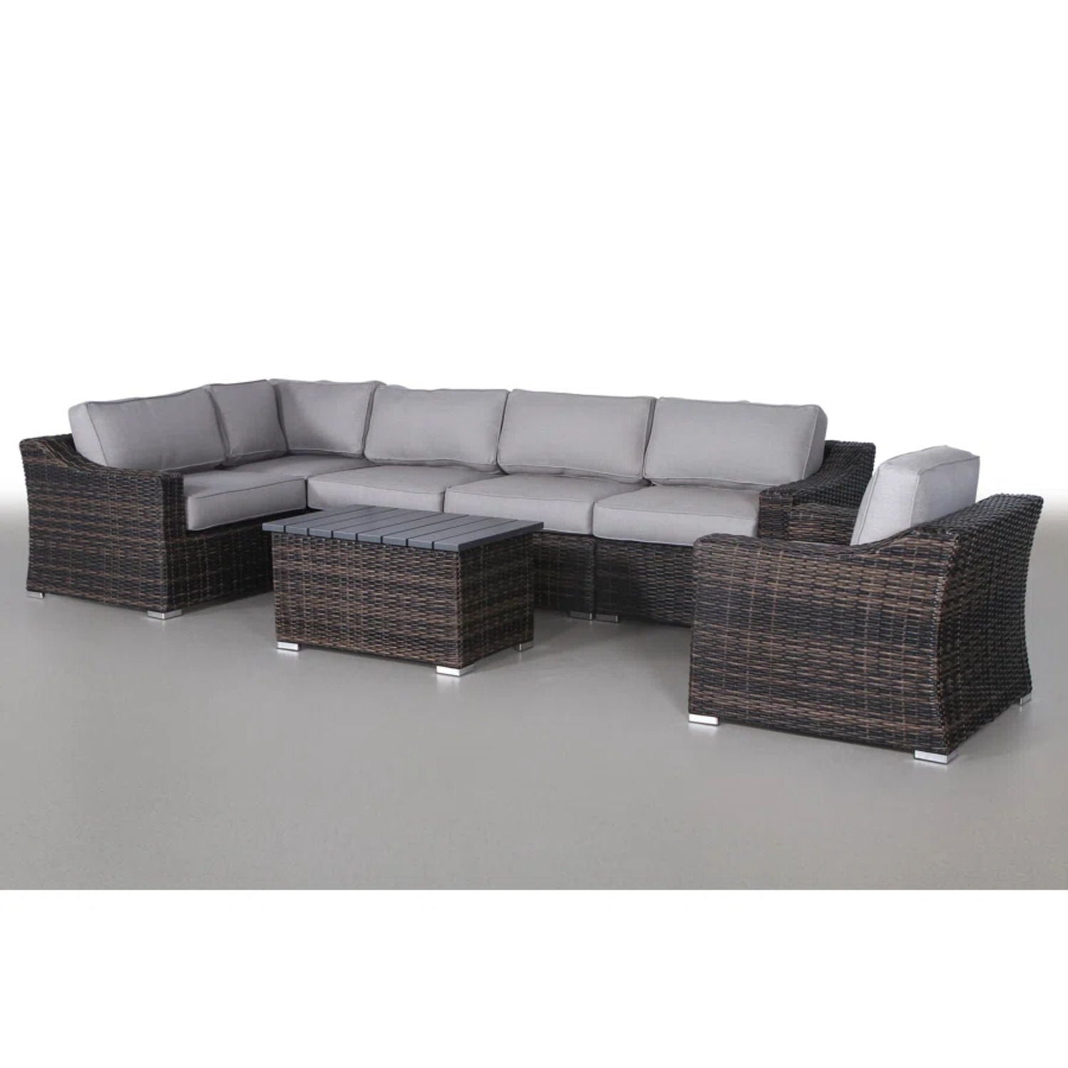 Stylish Sofa Seating Group With Cushions Perfect For Outdoor Gatherings